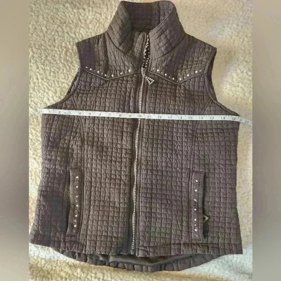 Rod's western cowboy core Brown Quilted Vest, Medium - Picture 11 of 13